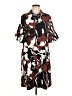 Chico's Print Brown Casual Dress Size Med (1.5) - photo 1