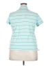 IZOD 100% Cotton Green Short Sleeve Top Size 2X - photo 2