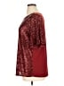 IMAN Burgundy 3/4 Sleeve Top Size 1X - photo 5