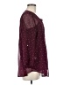 Daniel Rainn 100% Polyester Burgundy Long Sleeve Blouse Size M - photo 4