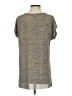 Dantelle Metallic Silver Short Sleeve Blouse Size S - photo 2
