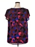 Torrid 100% Polyester Hearts Purple Short Sleeve Blouse Size 2X Plus (2) - photo 2
