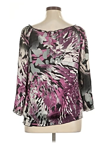Signature by Larry Levine 3/4 Sleeve Blouse (view 2)