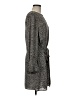 Ann Taylor LOFT 100% Polyester Gray Casual Dress Size M - photo 4