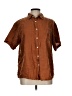 Assorted Brands Brown Short Sleeve Button-Down Shirt Size L - photo 1
