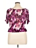 Worthington Purple Short Sleeve Blouse Size XL - photo 2