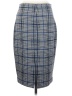 Express Plaid Blue Formal Skirt Size S - photo 2