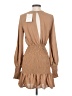 Winter Muse 100% Polyester Tan Casual Dress Size 2 - photo 2