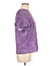 Shein Purple Short Sleeve Blouse Size 6 - photo 4