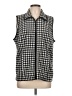 Chico's 100% Polyester Houndstooth Gray Vest Size Lg (2) - photo 1