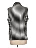 Chico's 100% Polyester Houndstooth Gray Vest Size Lg (2) - photo 2