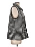 Chico's 100% Polyester Houndstooth Gray Vest Size Lg (2) - photo 4