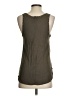 Ann Taylor LOFT 100% Polyester Polka Dots Brown Sleeveless Top Size S - photo 2
