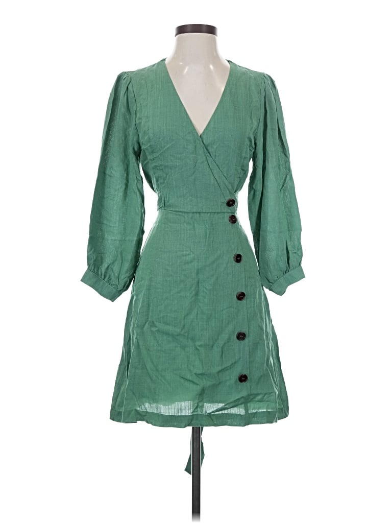 Pre-owned Lulus Casual Dress In Green