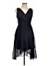 DKNY 100% Polyester Black Cocktail Dress Size 12 (petite) - photo 1