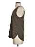 Ann Taylor LOFT 100% Polyester Polka Dots Brown Sleeveless Top Size S - photo 5