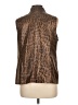 Chico's 100% Polyester Animal Print Brown Vest Size Lg (2) - photo 2