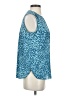 NYDJ Animal Print Blue Sleeveless Blouse Size XS - photo 4