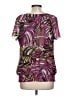 Apt. 9 100% Polyester Purple Short Sleeve Blouse Size L - photo 2