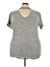 New Look Tweed Gray Short Sleeve T-Shirt Size 22 - photo 1