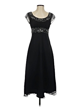 green emerald velvet dress Adrianna Papell Platinum 40401