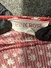 Pink Rose Polka Dots Red Cocktail Dress Size S - photo 7