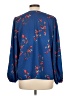 Ann Taylor 100% Polyester Blue 3/4 Sleeve Blouse Size L - photo 2