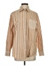 Gap 100% Cotton Stripes Brown Tan Long Sleeve Button-Down Shirt Size XS - photo 1