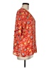 Ann Taylor LOFT 100% Polyester Orange Short Sleeve Blouse Size M - photo 4
