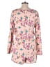 Just Fab 100% Rayon Floral Pink Romper Size M - photo 2