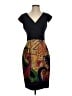 Kay Unger Graphic Black Cocktail Dress Size 4 - photo 1