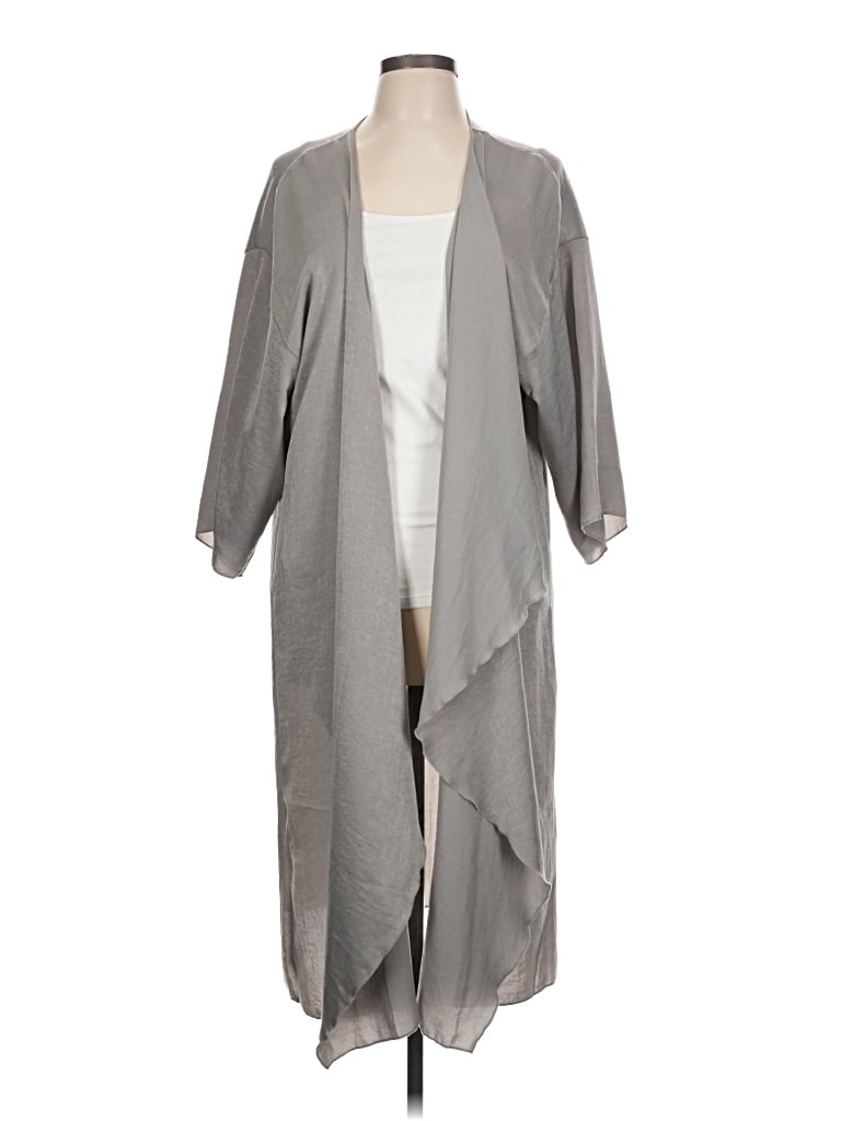 Pre-owned Lularoe Kimono In Gray