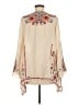 Johnny Was 100% Rayon Ivory Tan 3/4 Sleeve Blouse Size M - photo 2