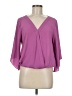 Allison Joy 100% Polyester Purple 3/4 Sleeve Blouse Size M - photo 1