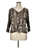 NY Collection Brown 3/4 Sleeve Top Size XL - photo 1