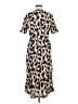 Influence 100% Polyester Animal Print Tan Casual Dress Size 6 - photo 2