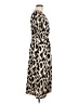 Influence 100% Polyester Animal Print Tan Casual Dress Size 6 - photo 4