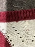 Unbranded 100% Acrylic Chevron-herringbone Burgundy Pullover Sweater Size M - photo 7