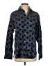 Unbranded Polka Dots Blue Long Sleeve Button-Down Shirt Size S - photo 1