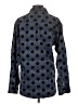 Unbranded Polka Dots Blue Long Sleeve Button-Down Shirt Size S - photo 2