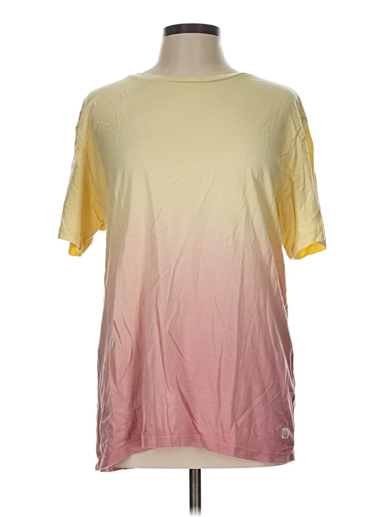 Pre-owned Marine Layer Short Sleeve T-shirt In Yellow