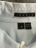 Theory Solid Blue Long Sleeve Button-Down Shirt Size M - photo 6
