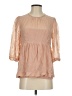 BCBGMAXAZRIA Pink 3/4 Sleeve Blouse Size S - photo 1