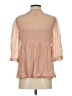 BCBGMAXAZRIA Pink 3/4 Sleeve Blouse Size S - photo 2