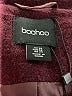 Boohoo 100% Polyester Burgundy Jacket Size 24 - photo 6