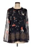Daniel Rainn 100% Polyester Black Long Sleeve Blouse Size M - photo 1