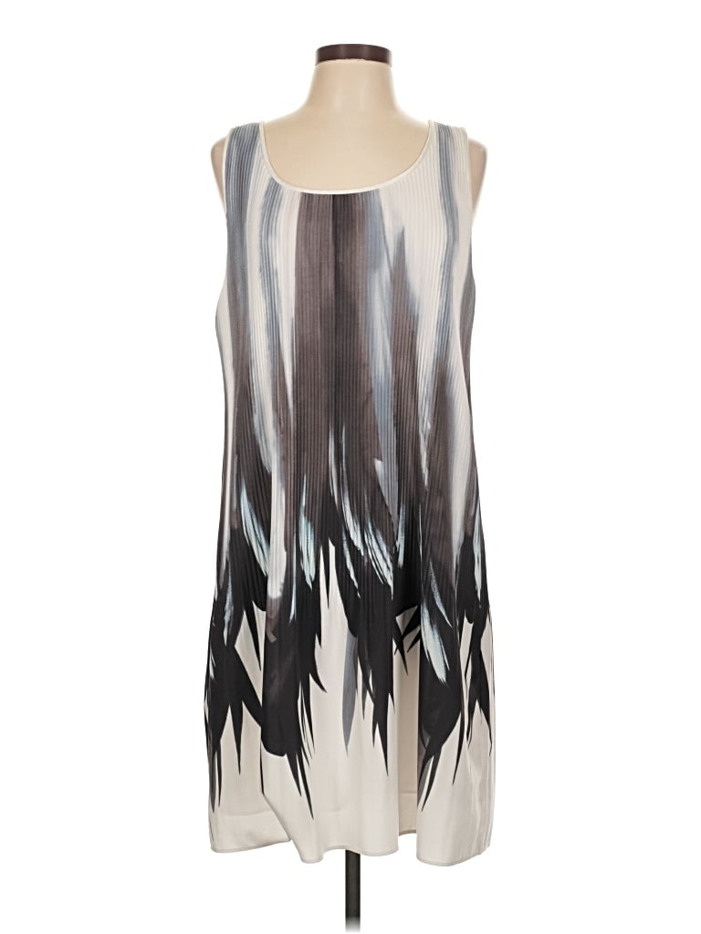 Pre-owned Lafayette 148 Cocktail Dress In Gray