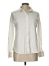 Theory Ivory Long Sleeve Button-Down Shirt Size L - photo 1