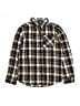 Levi's Plaid Brown Long Sleeve Button-Down Shirt Size 14 - 16 - photo 1