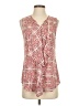 Van Heusen 100% Polyester Red Sleeveless Blouse Size XS - photo 1